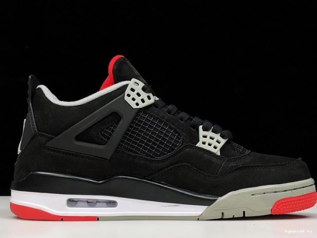 4 JORDAN CEMENT RETRO 308497-060 BLACK 1208